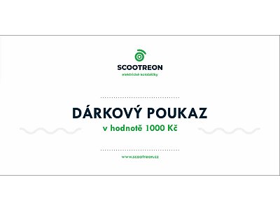 Dárkový poukaz v hodnotě 1000 Kč